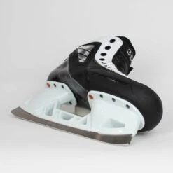 TRUE Senior Two Piece Goalie Skates - Pro Stock - White Side - "35" - Size 10 -TrueForce Hockey Sales true goalie skates true senior two piece goalie skates pro stock white side 35 size 10 10 15186422825026
