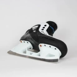 TRUE Senior Two Piece Goalie Skates - Pro Stock - White Side - Size 7 -TrueForce Hockey Sales true goalie skates true senior two piece goalie skates pro stock white side size 7 7 15186435407938