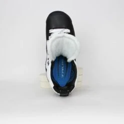 TRUE Senior Two Piece Goalie Skates - Pro Stock - White Side - Size 7 -TrueForce Hockey Sales true goalie skates true senior two piece goalie skates pro stock white side size 7 7 15186435440706