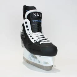 TRUE Player Junior Hockey Skates - Pro Stock - VH Holder - White Side - "NAT" - Size 5 -TrueForce Hockey Sales true hockey skates true player junior hockey skates pro stock vh holder white side nat size 5 5 r standard 15186595741762