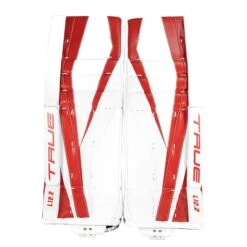 TRUE L12.2 Senior Goalie Leg Pads - Stock 20 TRUE L12.2 Senior Goalie Leg Pads - Stock -TrueForce Hockey Sales true leg pads true l12 2 senior goalie leg pads stock white red 33 2 29366785015874